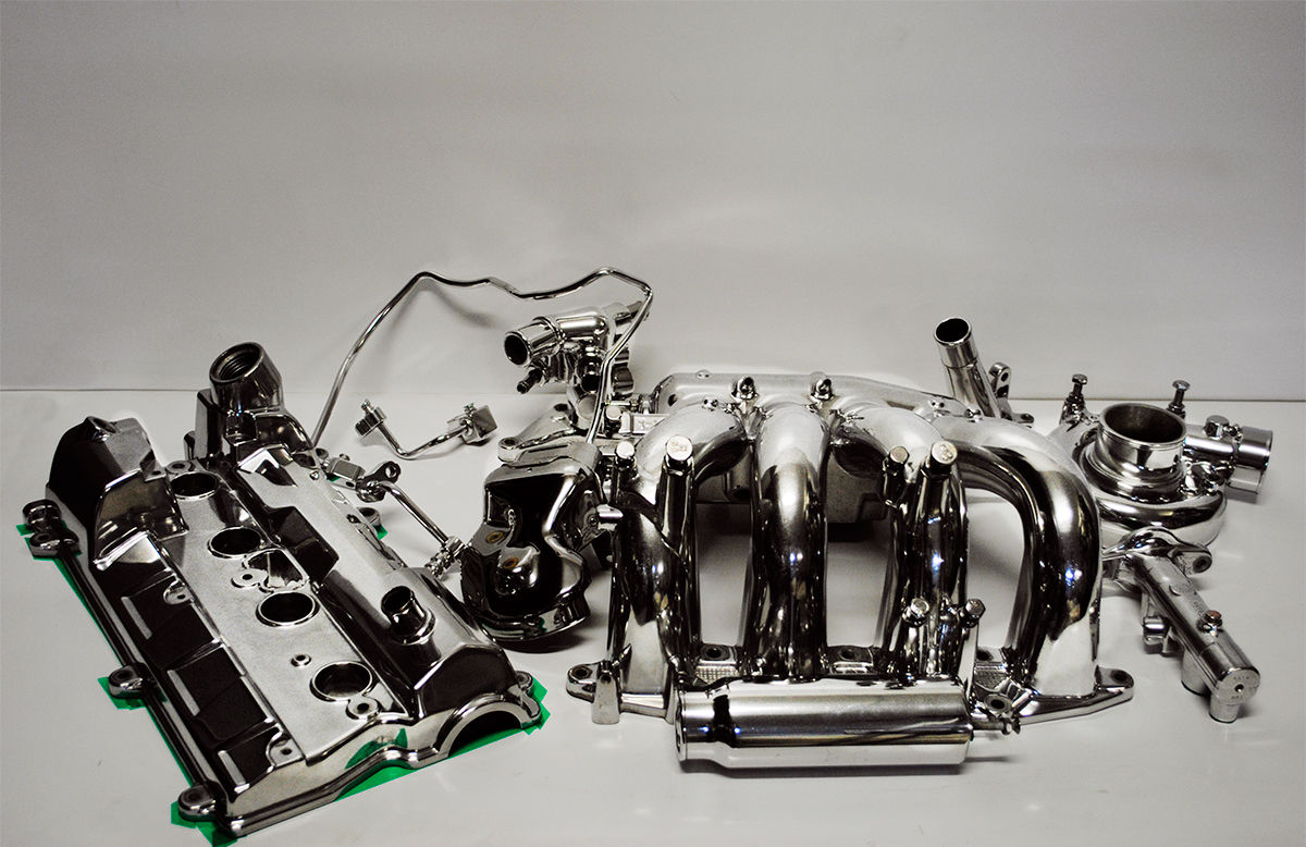 Зеркальная полировка деталей двигателя