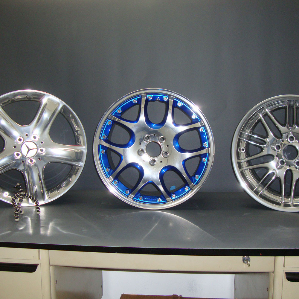 Литые диски после полировки