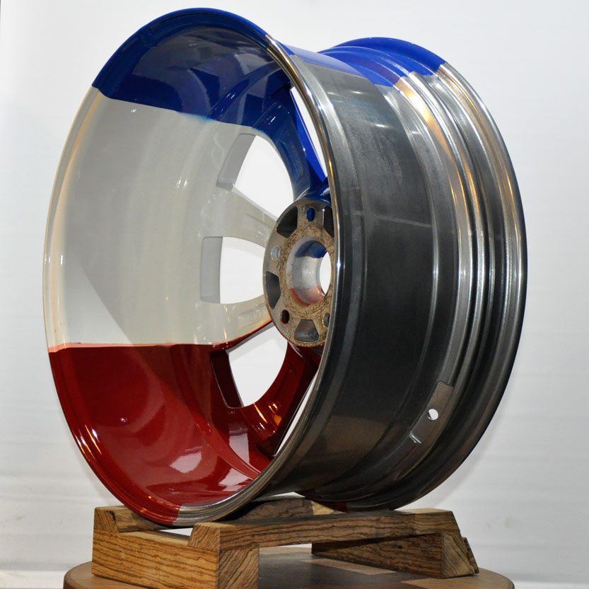 Порошковая покраска дисков в 3 цвета