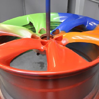 Порошковая покраска дисков в 2 и более цветов