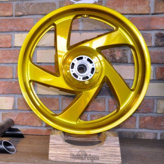 Покраска мотодисков в фирменный Candy Thomi Felgen