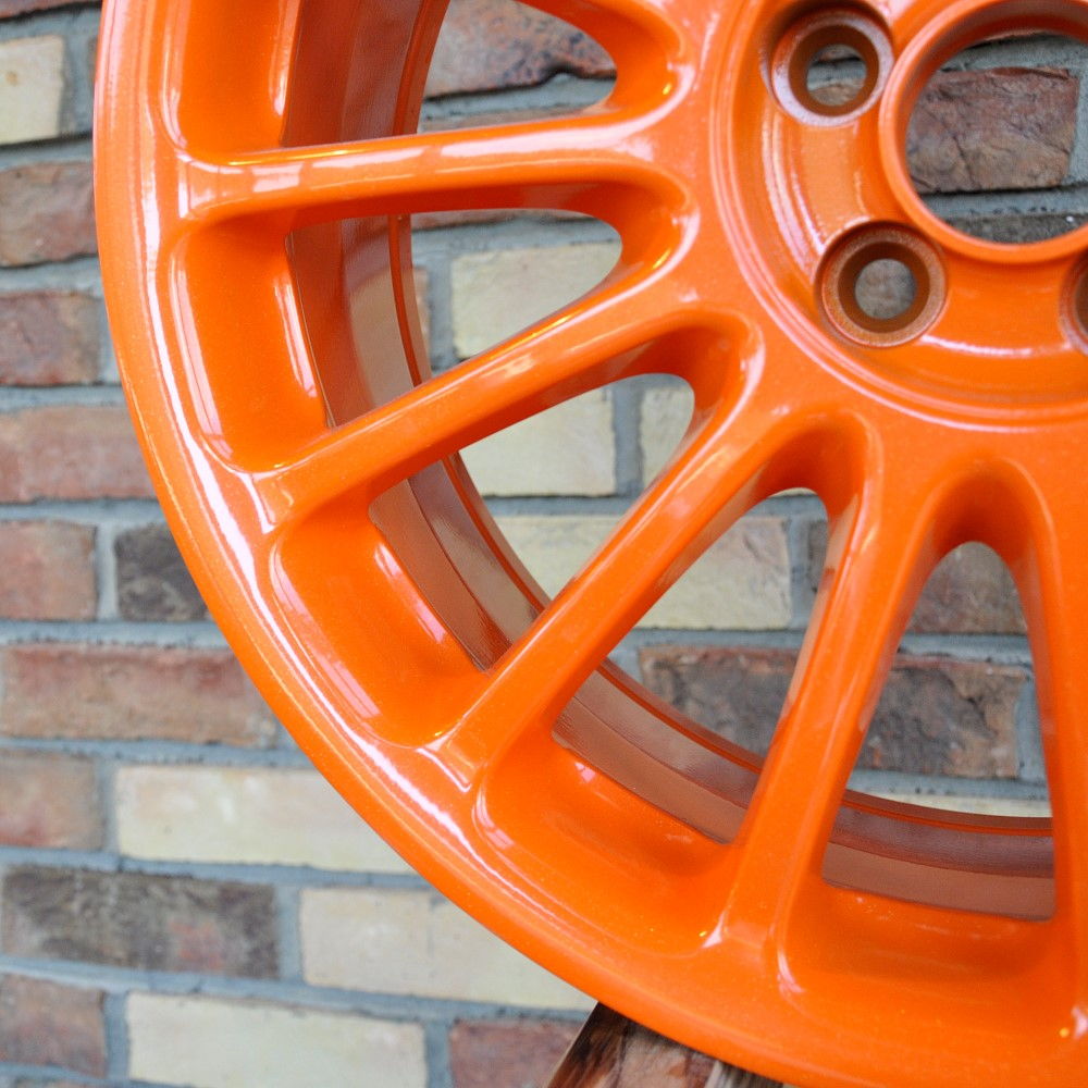 Оранжевые с блестками диски RAL 2004