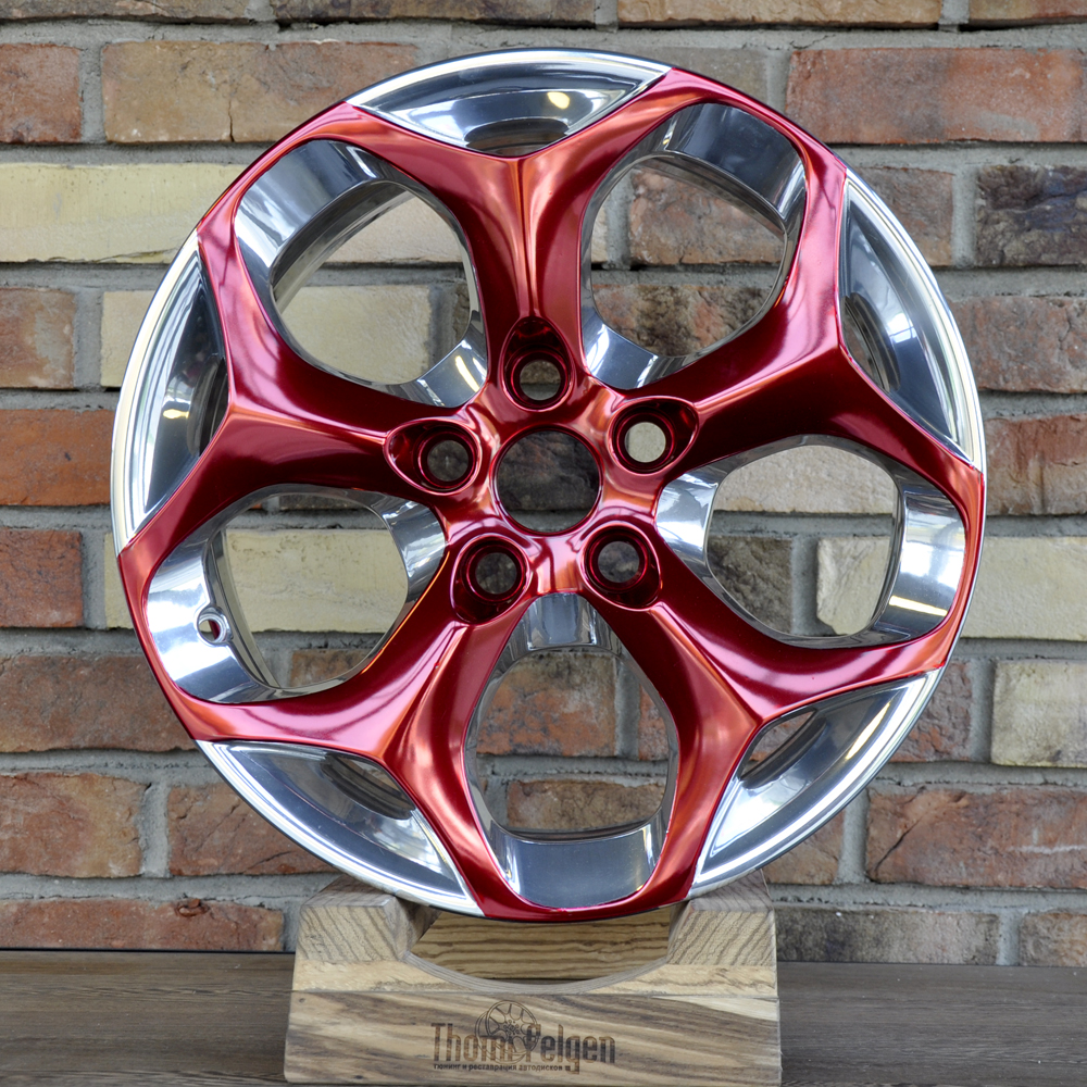 Образцы зеркально-полированных дисков, покрытых цветным лаком "Candy"