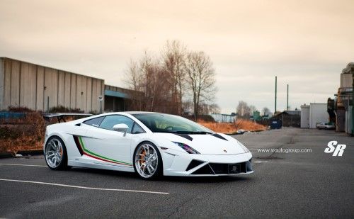 Белый Lamborghini Gallardo 2014 