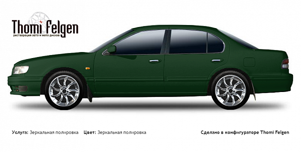 Nissan Maxima J32 1994-2000 зеркальная полировка дисков от BMW 7 серии