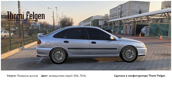 Paravoz 2 покраска дисков Hamann Anniversary цвет антрацитово-серый (RAL 7016)