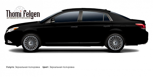 Toyota Avalon 2009-2012 зеркальная полировка дисков Hamann