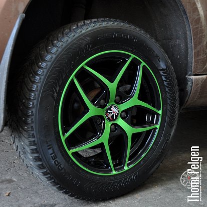Покраска дисков в 2 цвета от автомобиля Skoda Yeti