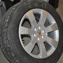 Покраска дисков для Cadillac в серый металлик