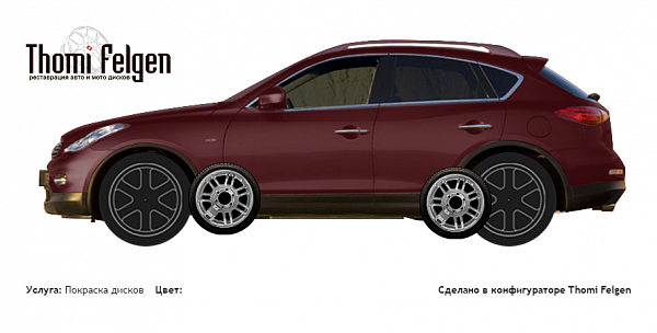 Infiniti QX50 покраска дисков Hummer цвет 