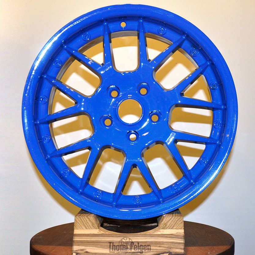 Порошковая покраска диска в синий цвет (RAL 5005)