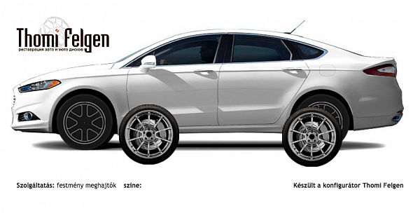 Ford Mondeo 2011-2015 покраска дисков Advan Racing цвет 