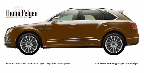 Bentley Bentayga 2015-2017 зеркальная полировка дисков от BMW 7 серии