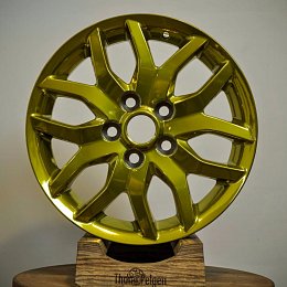 Порошковая покраска дисков Toyota Corolla в золотой "кэнди"