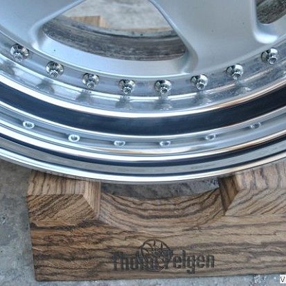 Зеркальная полировка борта литого диска до и после