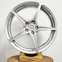 Порошковая покраска дисков Ferrari R20 в серый металлик