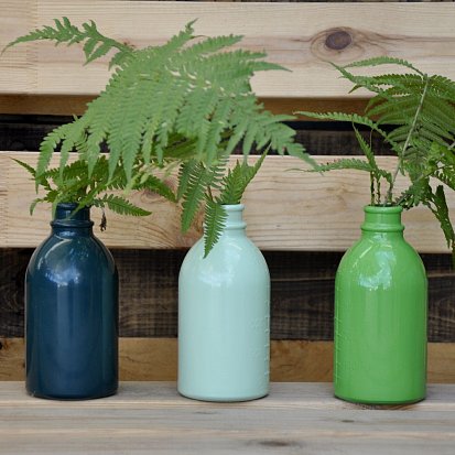 Порошковая покраска стеклянных бутылок 