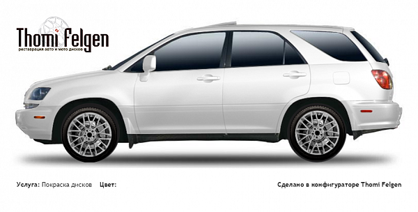 Lexus RX 1994-2002 покраска дисков Momo цвет 