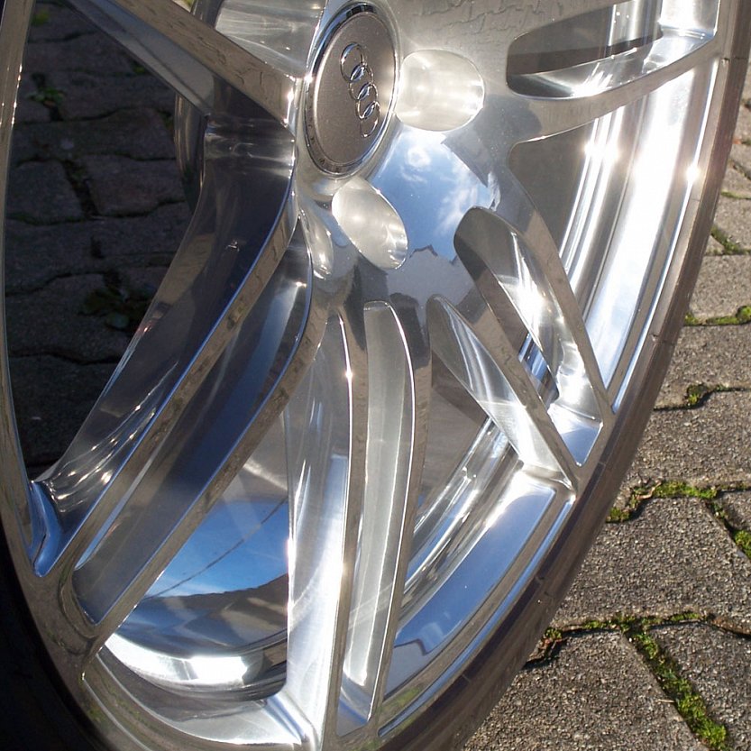 Зеркальная полировка дисков Audi