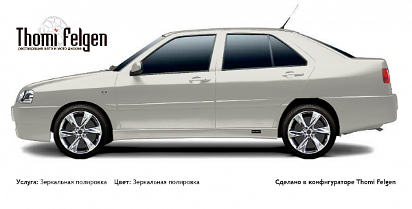 Chery Amulet 2005-2012 зеркальная полировка дисков Infinity