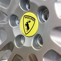 Изготовление и покраска колпачков для дисков Volvo R18