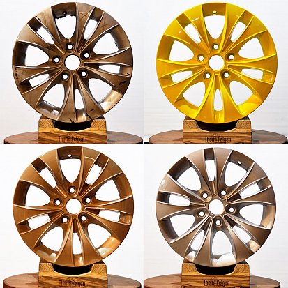 Образцы различных вариантов покраски дисков SKAD Arktur R15