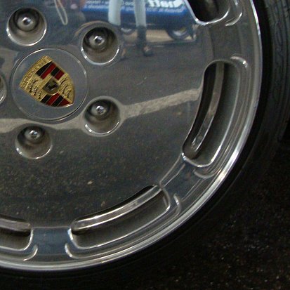 Диск для Porshe после обработки под хром