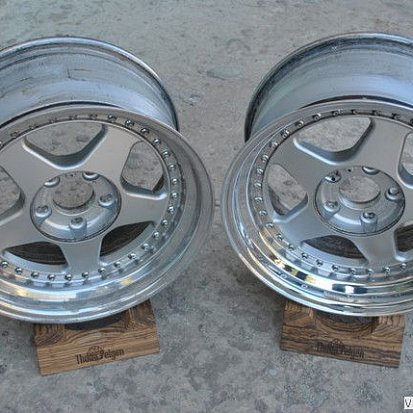 Зеркальная полировка борта литого диска до и после