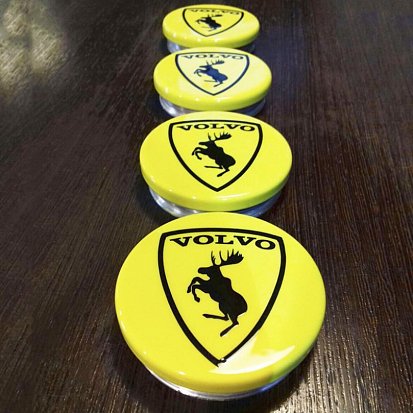 Изготовление и покраска колпачков для дисков Volvo R18