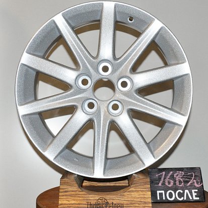 Порошковая покраска дисков R17 от Lexus в цвет бриллиант