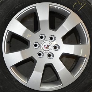 Покраска дисков для Cadillac в серый металлик