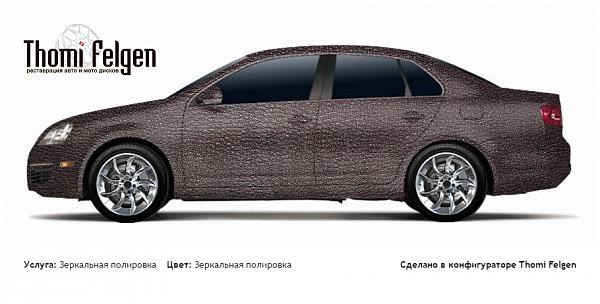 Volkswagen Jetta V 2006-2010 зеркальная полировка дисков SLR McLaren