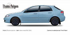 Покраска и полировка дисков в конфигураторе Thomi Felgen