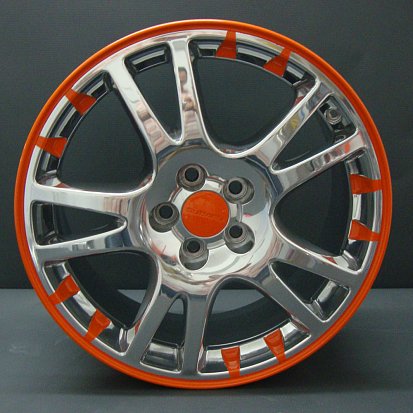 Зеркальная полировка диска с акриловой покраской отдельных элементов