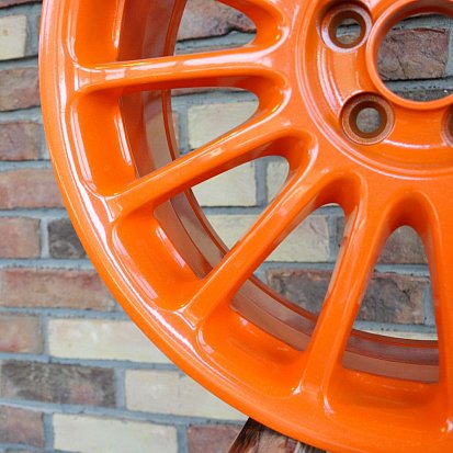 Оранжевые с блестками диски RAL 2004