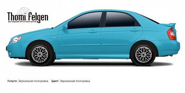 Kia Cerato Sedan 2004-2007 зеркальная полировка дисков Momo
