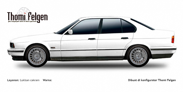 BMW 5 E34 1988-1995 покраска дисков Hamann Anniversary цвет 