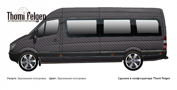 Mercedes Sprinter 2012 зеркальная полировка дисков Infinity