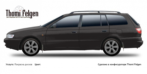 Toyota Carina E wagon 1992-1997 покраска дисков Infinity цвет 