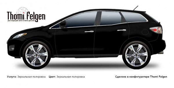 Mazda CX 7 2006-2013 зеркальная полировка дисков Infinity