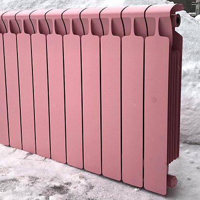 Покраска биметаллических радиаторов отопления 