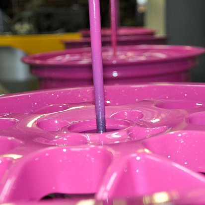 Диск BBS розовый RAL 4010 - порошковая покраска