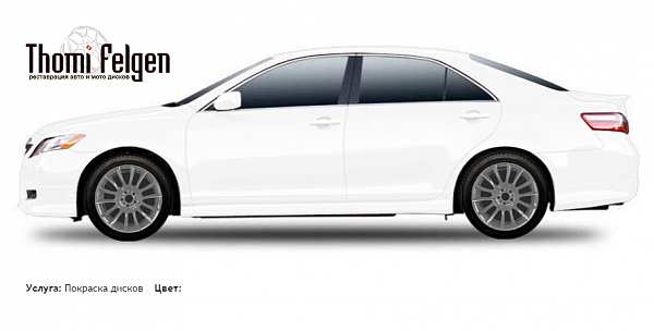 Toyota Camry 2006-2010 покраска дисков от BMW 7 серии цвет