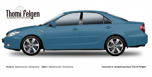 Toyota Camry 2001-2005 зеркальная полировка дисков Infinity