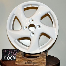 Покраска дисков Peugeot в цвет RAL 9003
