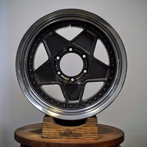Полировка полки и покраска в темно серый металлик дисков Modena 4x4