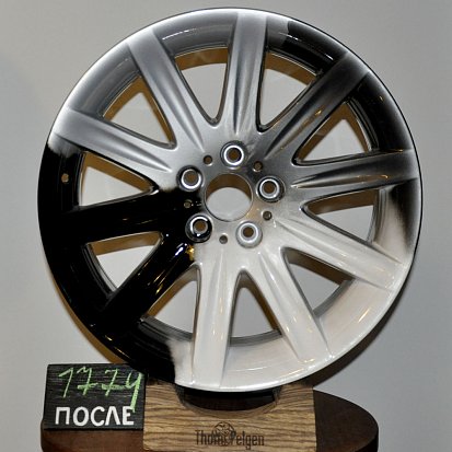 Порошковая покраска диска в 3 цвета.