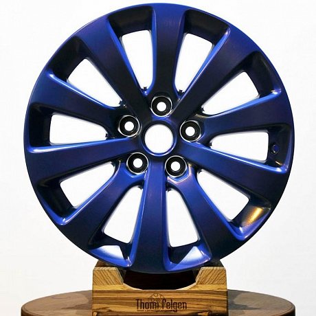 Реставрация диска GM R17 синий глянец