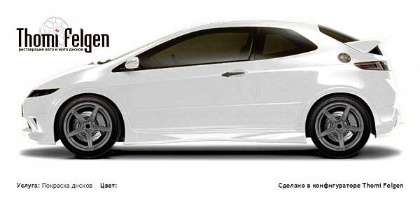 Honda Civic 3-door 2008-2010 покраска дисков ADV1 цвет 