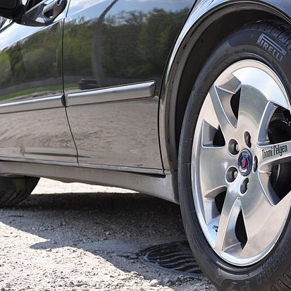 Зеркальная полировка дисков Ronal R17 от Saab